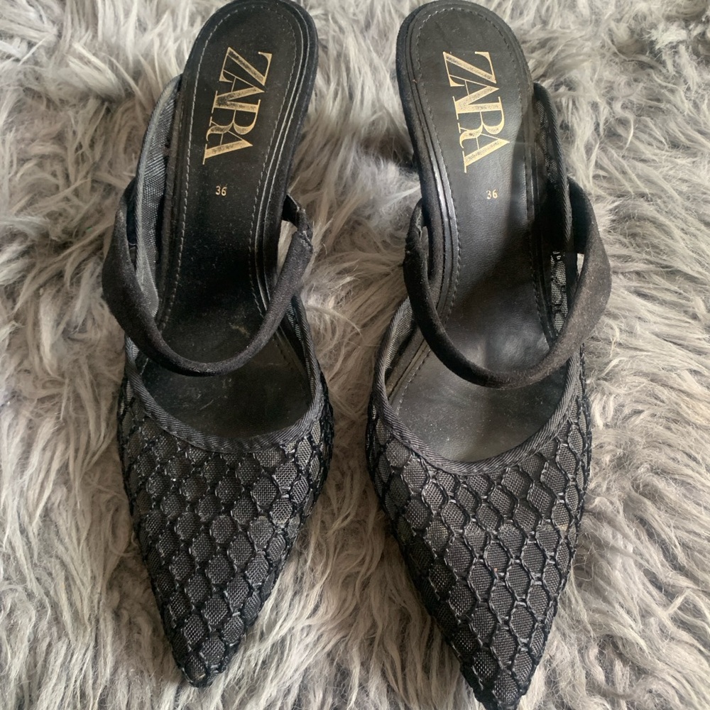ZARA Mesh Heels